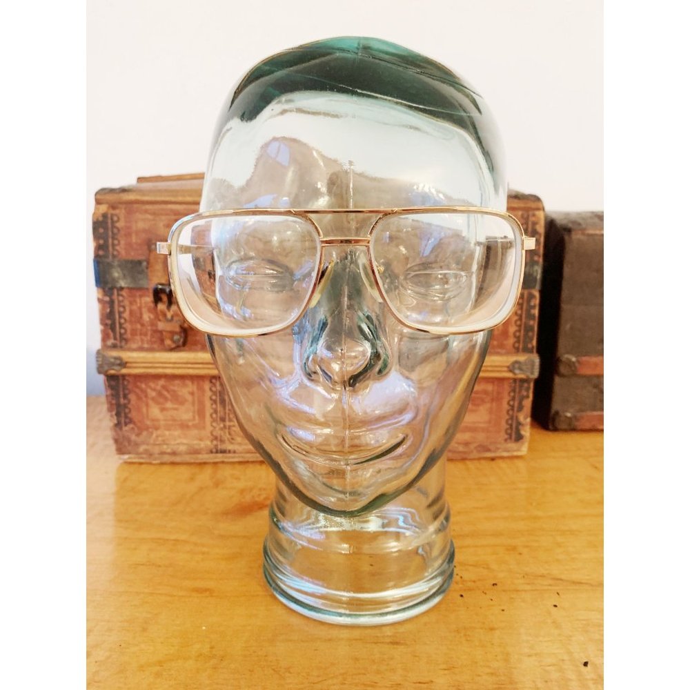 Vintage 70's Style Gold Spectacle Glasses L’amy Rockport